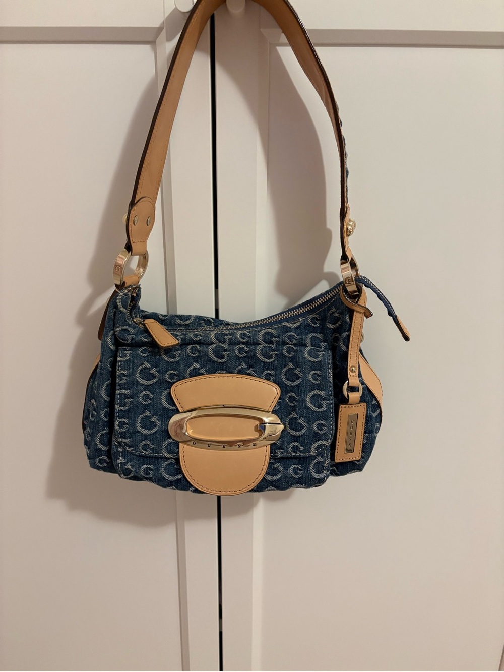 Guess Y2K Vintage Denim Shoulder Bag